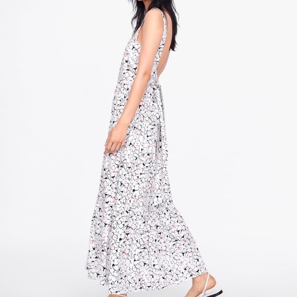 Zara Dresses Zara Floral Bow Tie Dress Poshmark